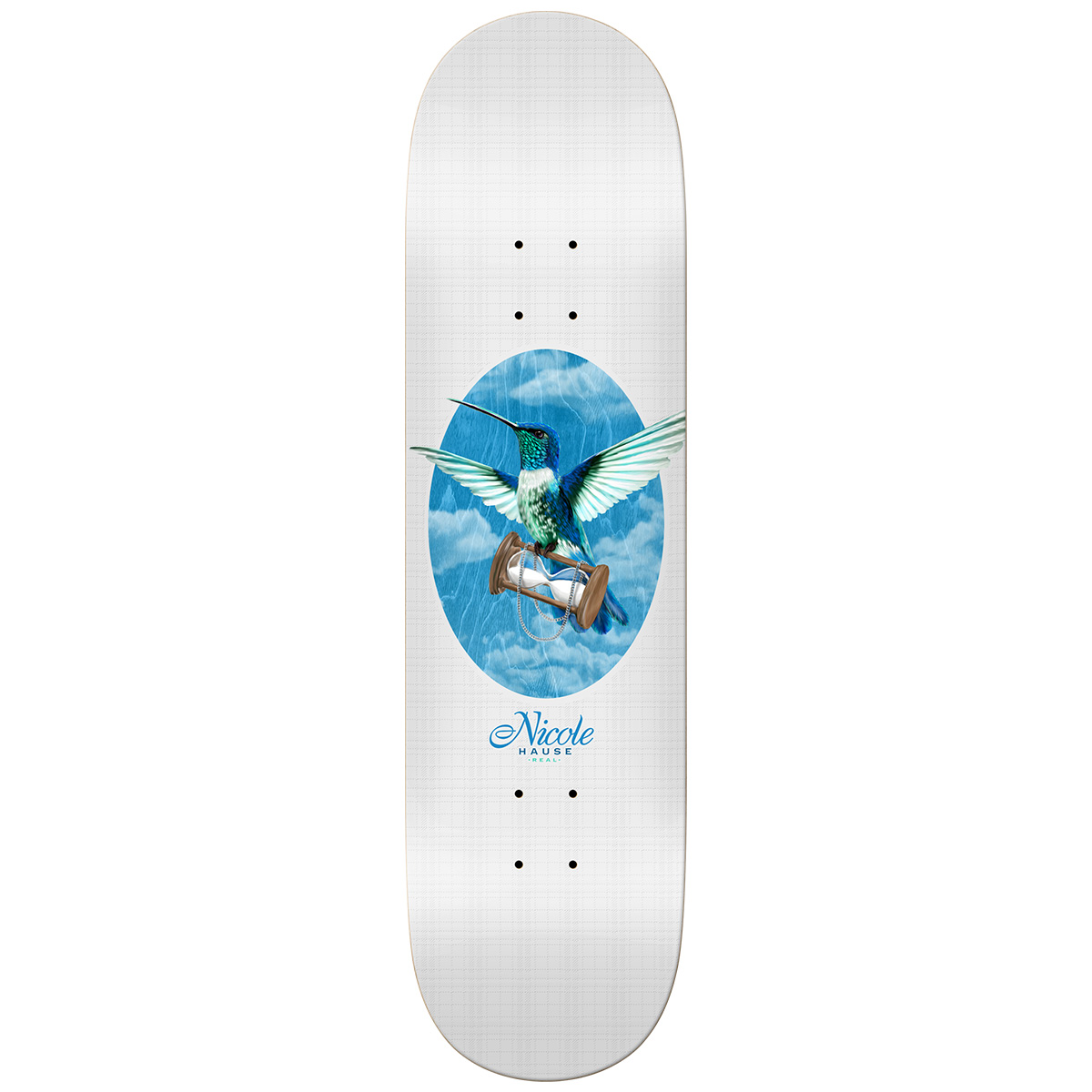 Real Nicole Time Flies Skateboard Deck 8.25