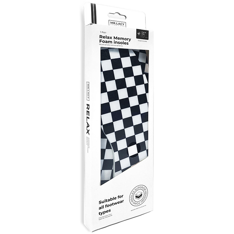 Mr.Lacy Insoles Print Pack Checkered Black-White Mr.Lacy Insoles Print Pack Checkered Black-White