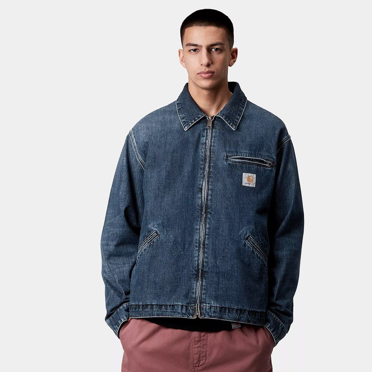 Carhartt WIP OG Detroit Jacket Blue Dark Used Wash Carhartt WIP OG Detroit Jacket Blue Dark Used Wash
