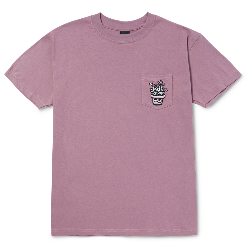 HUF Pot Head Pocket T-Shirt Mauve HUF Pot Head Pocket T-Shirt Mauve