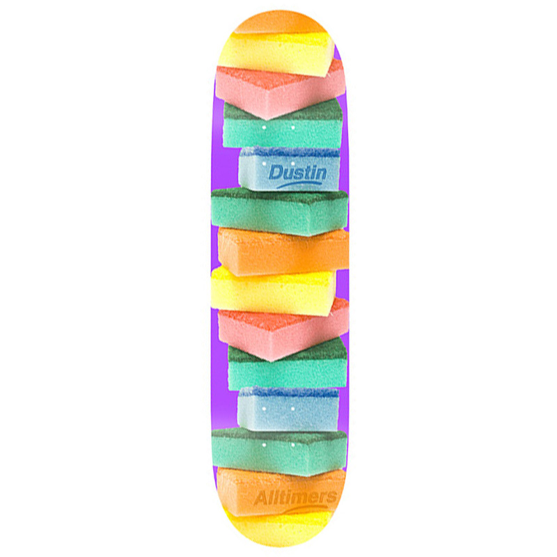 Alltimers Clean Up Dustin Skateboard Deck Sponges 8.5 Alltimers Clean Up Dustin Skateboard Deck Sponges 8.5