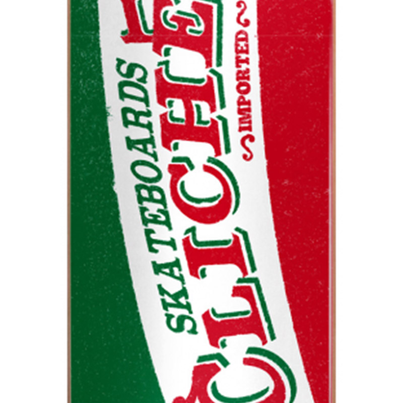 Cliché Imported RHM Skateboard Deck Green/Red 8.0