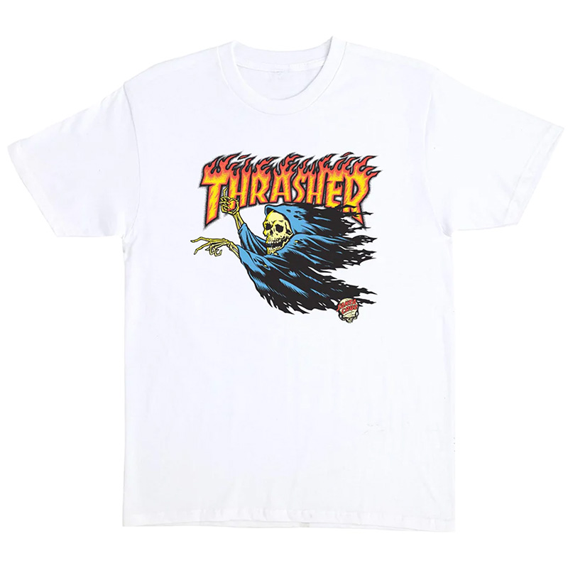 Santa Cruz x Thrasher O`Brien Reaper T-Shirt White