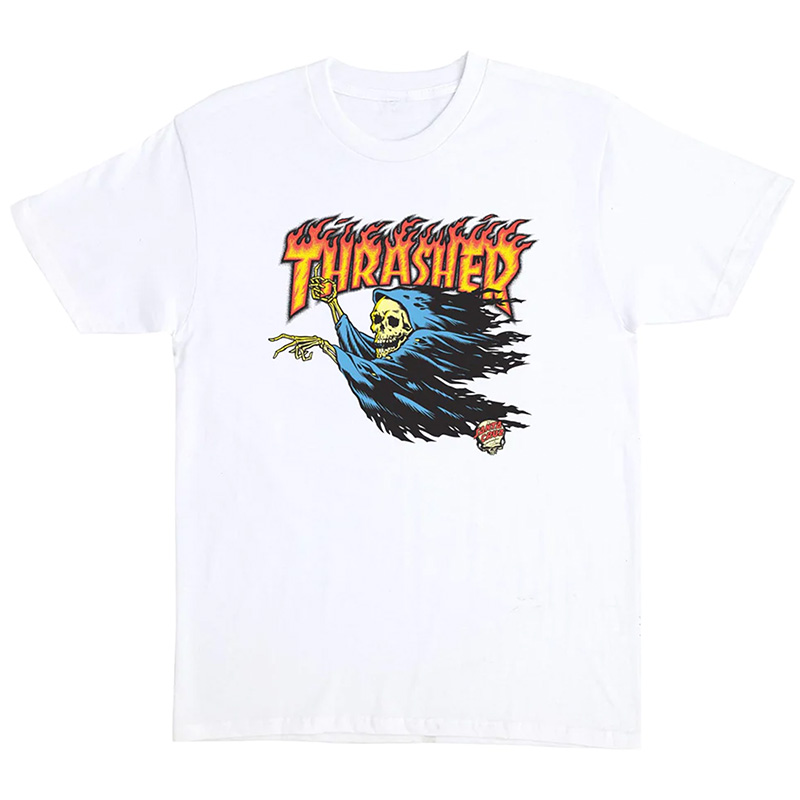 Santa Cruz x Thrasher O`Brien Reaper T-Shirt White Santa Cruz x Thrasher O`Brien Reaper T-Shirt White
