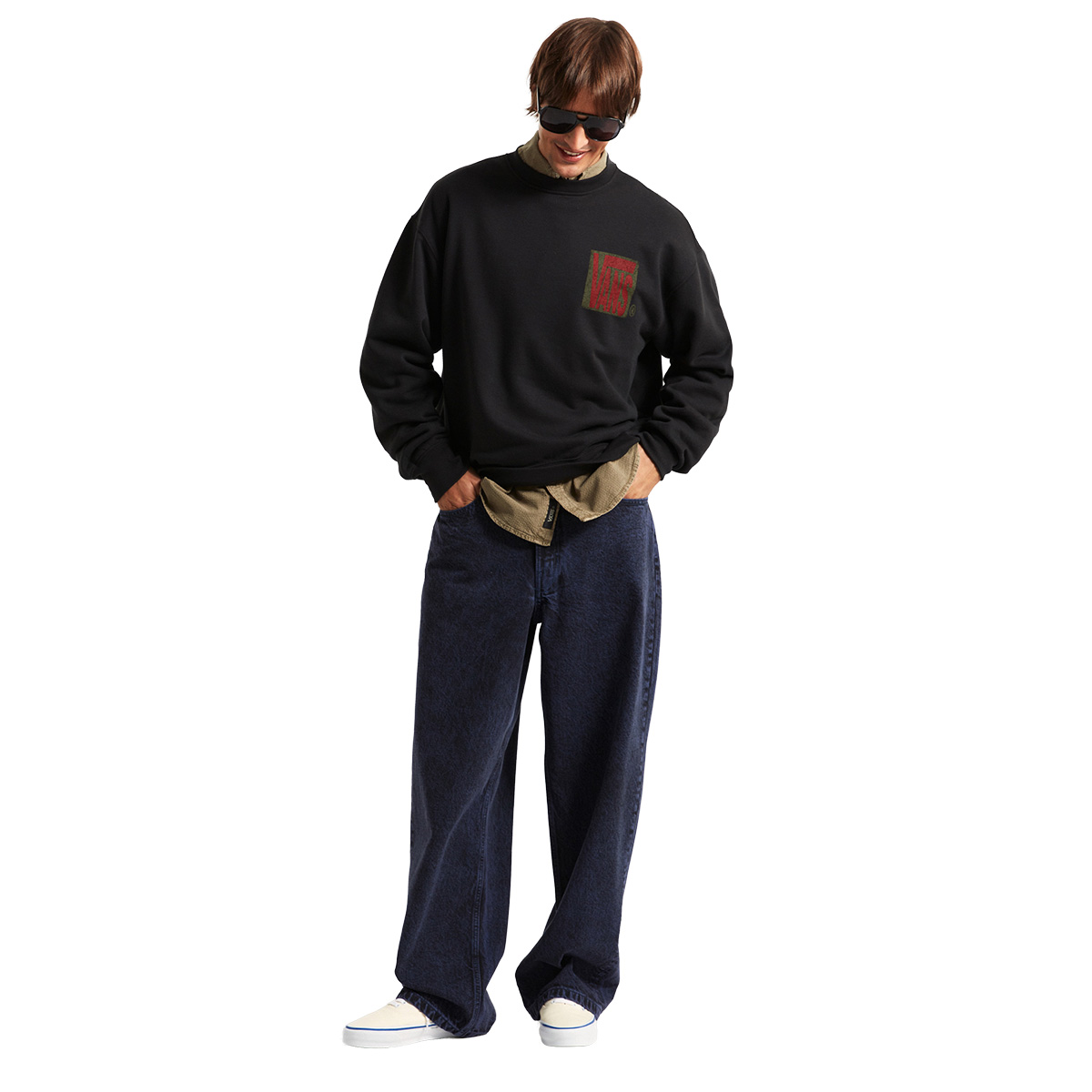 Vans Stretch Stack Crackle Sweater Black