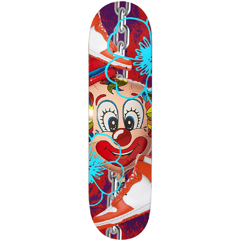 Call Me 917 Clown Shoes Skateboard Deck 8.5 x 32