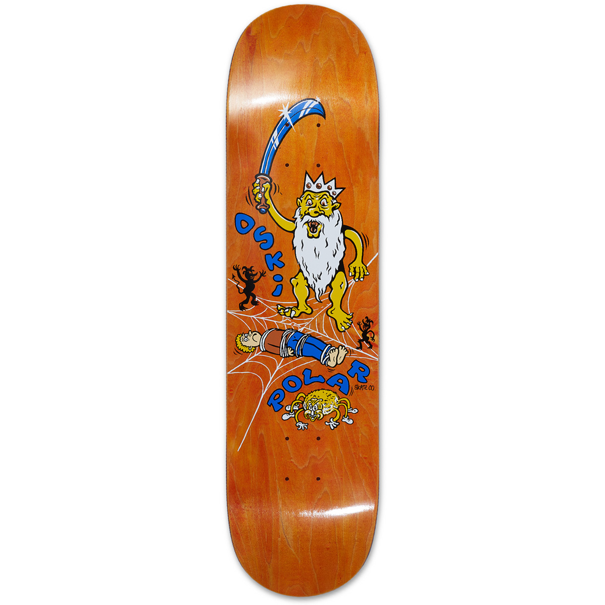 Polar Oskar Rozenberg Spider King Skateboard Deck Assorted Woodstain 8.0