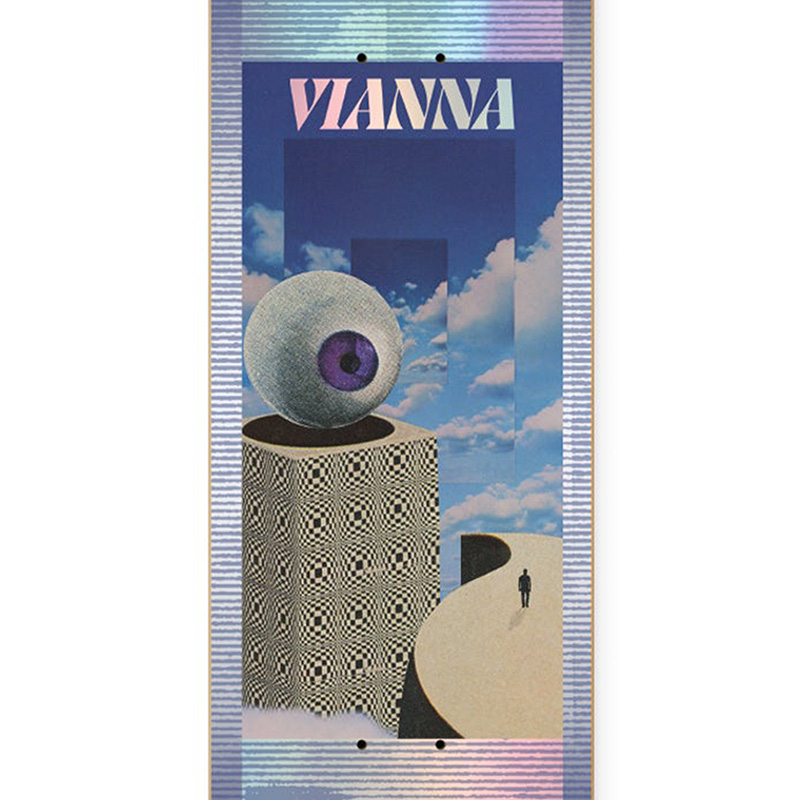 Primitive Vianna Sight Skateboard Deck Blue 8.5