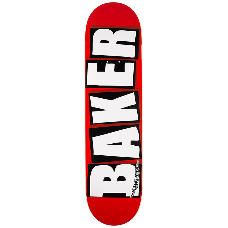 Baker Brand Logo White Skateboard Deck 8.125 Baker Brand Logo White Skateboard Deck 8.125
