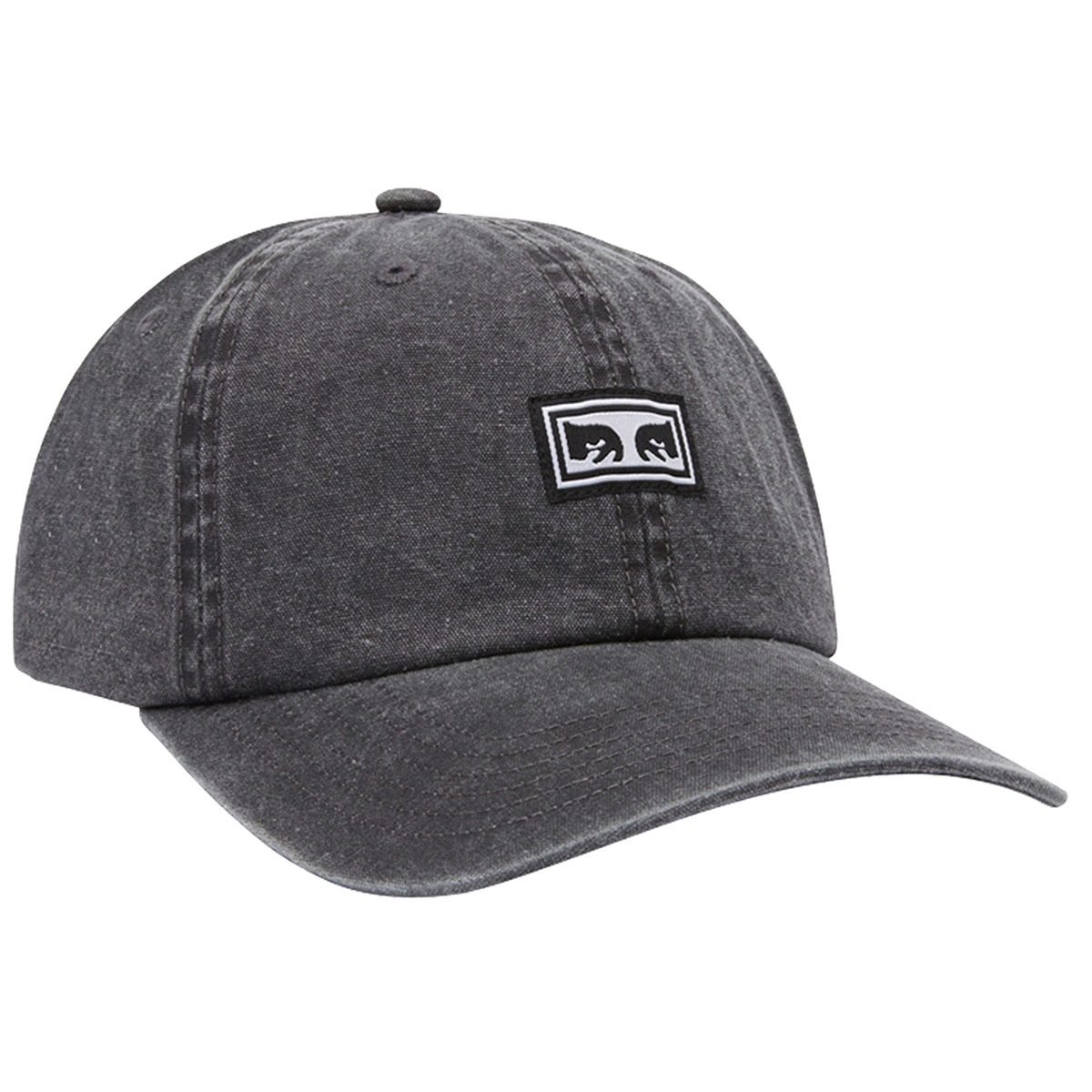 Obey Icon Eyes Pigment 6 Panel Cap Pigment Black