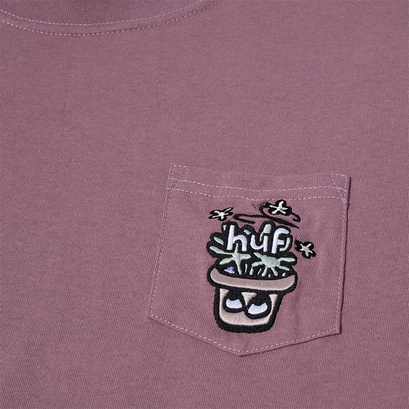 HUF Pot Head Pocket T-Shirt Mauve HUF Pot Head Pocket T-Shirt Mauve