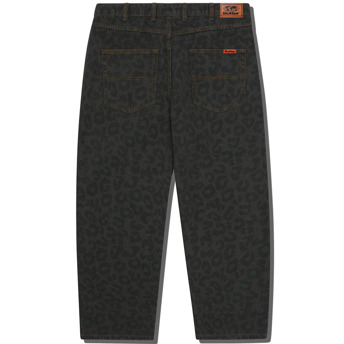 Butter Goods Leopard Denim Jeans Black Butter Goods Leopard Denim Jeans Black