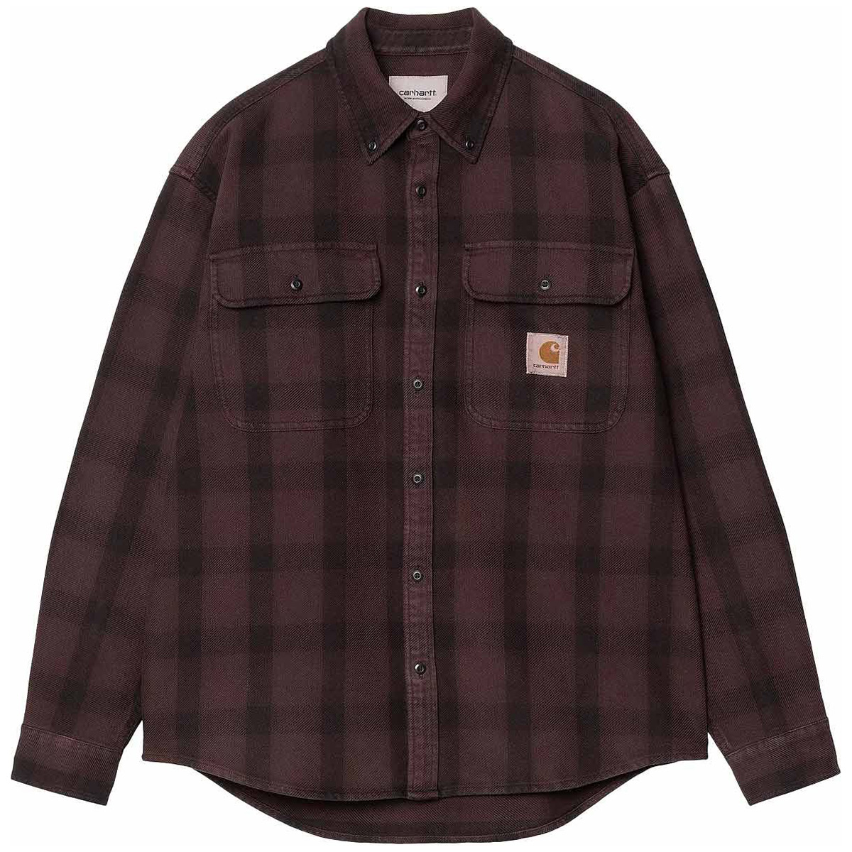 Carhartt WIP Edmands Longsleeve Shirt Edmands Check Natural/Palisander