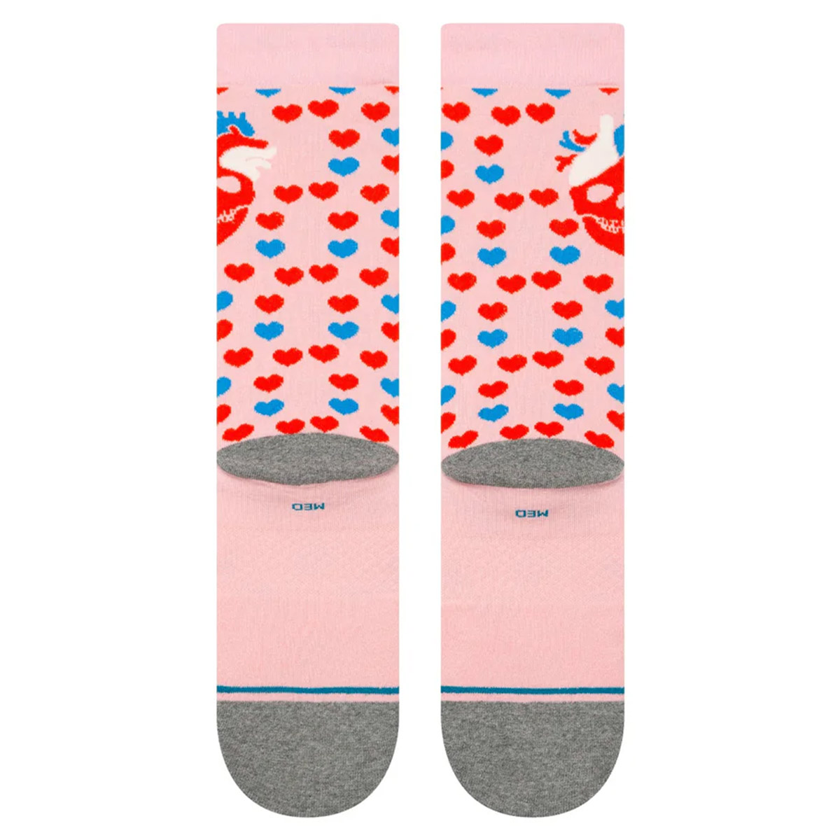 Stance Hearted Crew Socks Pink Stance Hearted Crew Socks Pink