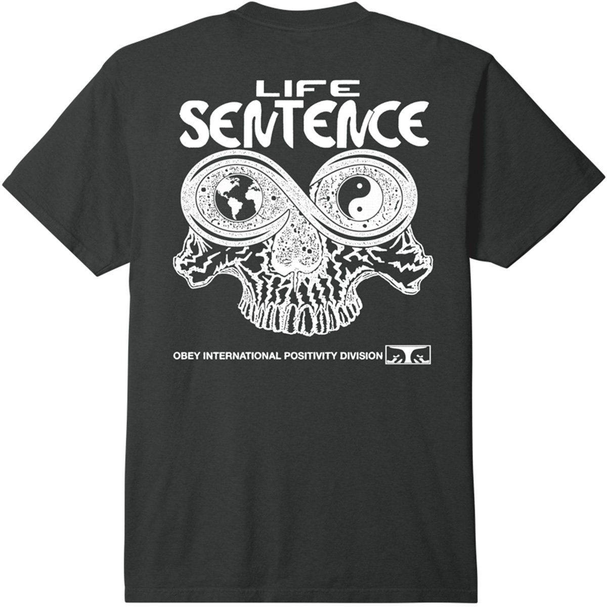 Obey Life Sentence T-Shirt Pigment Vintage Black Obey Life Sentence T-Shirt Pigment Vintage Black