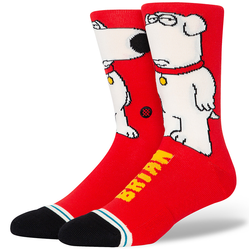 Stance The Dog Socks Red