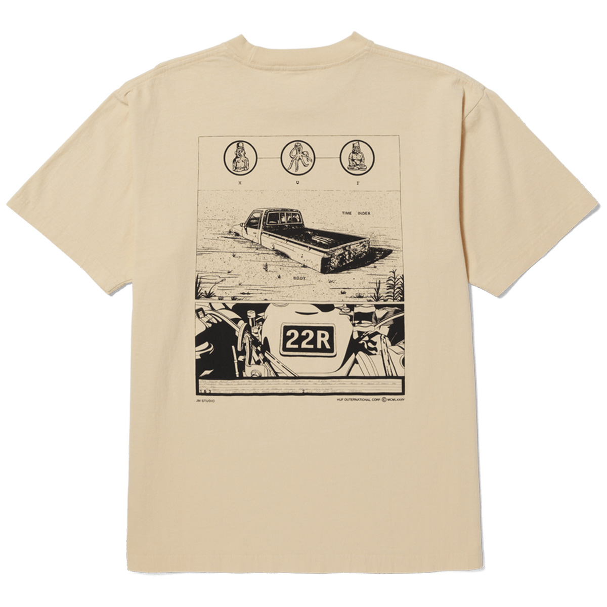 HUF Diagram Drawing 1 T-Shirt Wheat HUF Diagram Drawing 1 T-Shirt Wheat