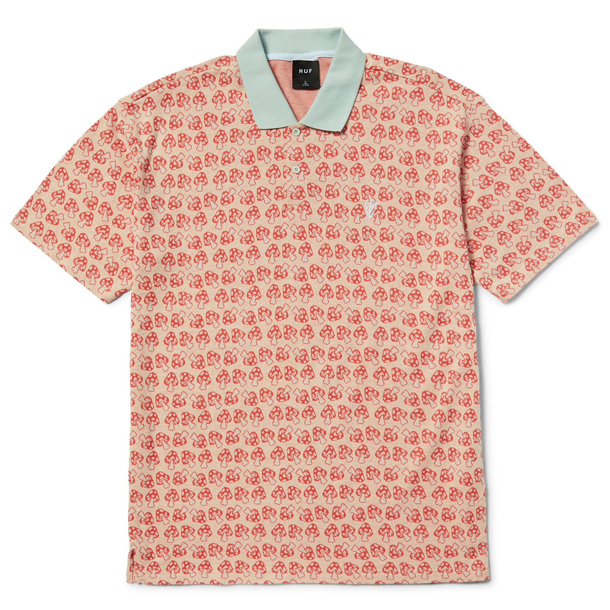 HUF Microdose Knit Polo Red