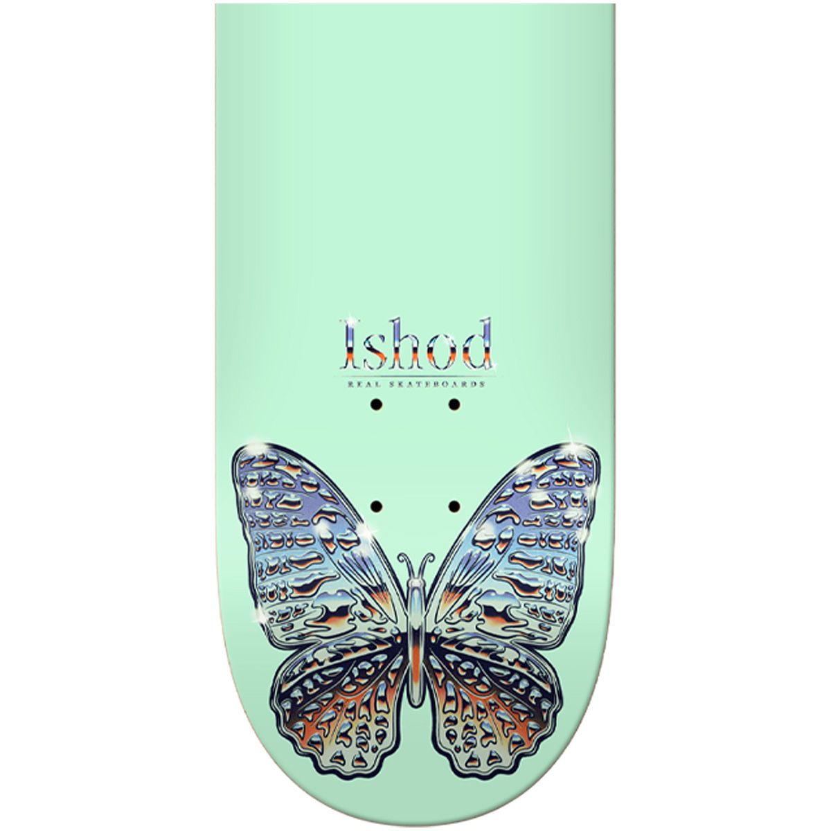 Real Ishod Wair Mariposa Chrome Twin Tail Skateboard Deck Teal 8.5