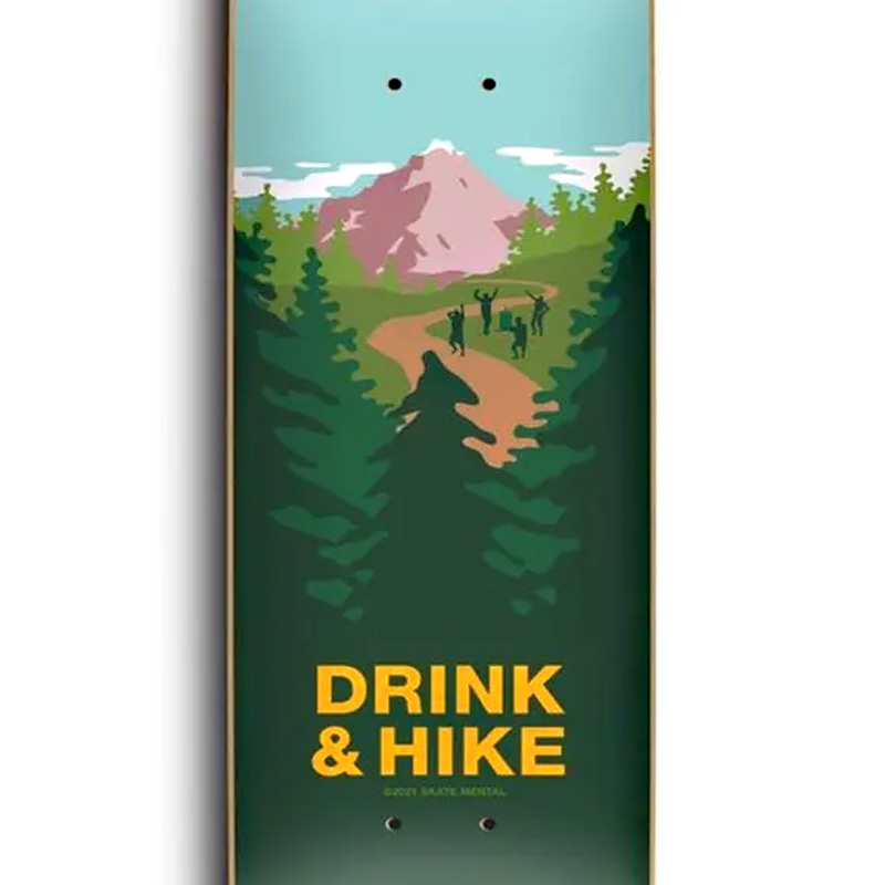 Skate Mental Drink & Hike Skateboard Deck 8.38 Skate Mental Drink & Hike Skateboard Deck 8.38