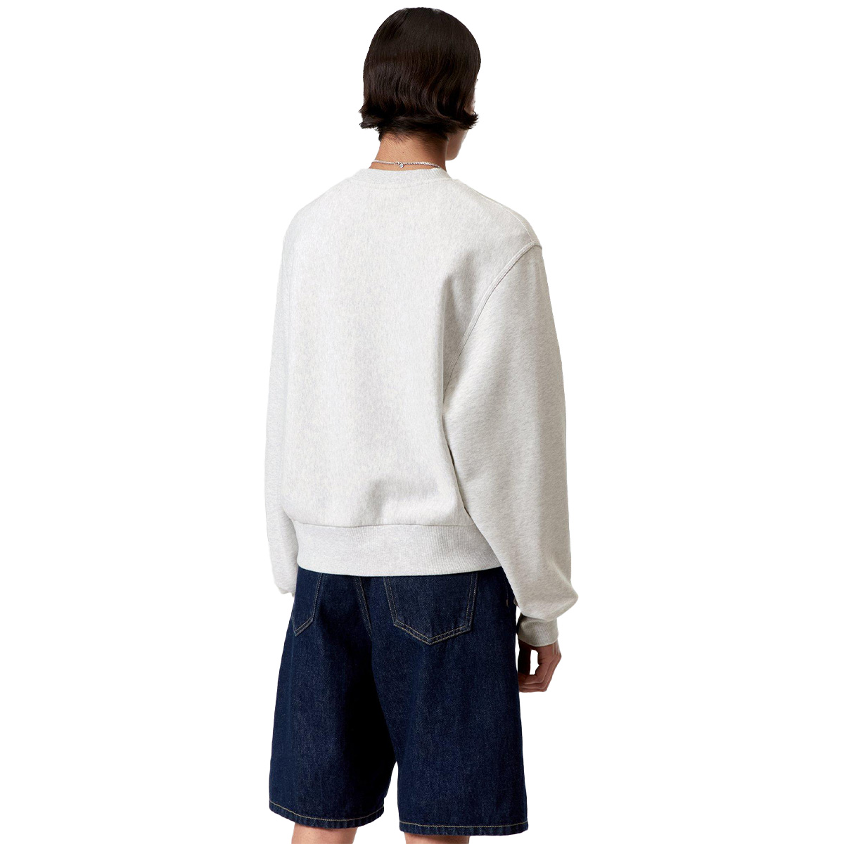Carhartt WIP American Script Crewneck Sweater Ash Heather