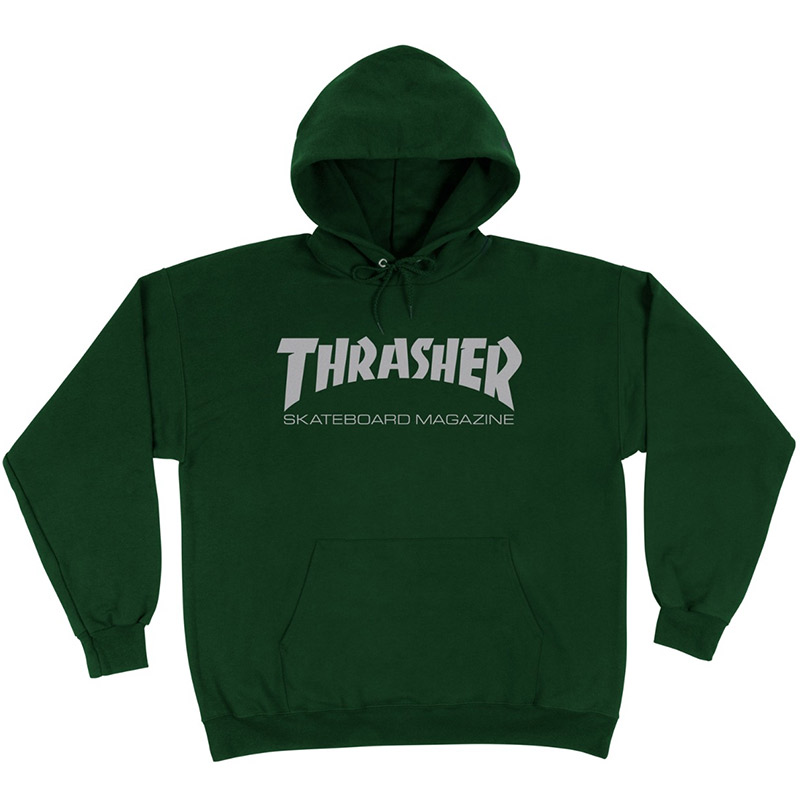 Thrasher Skate Mag Hoodie Green Grey