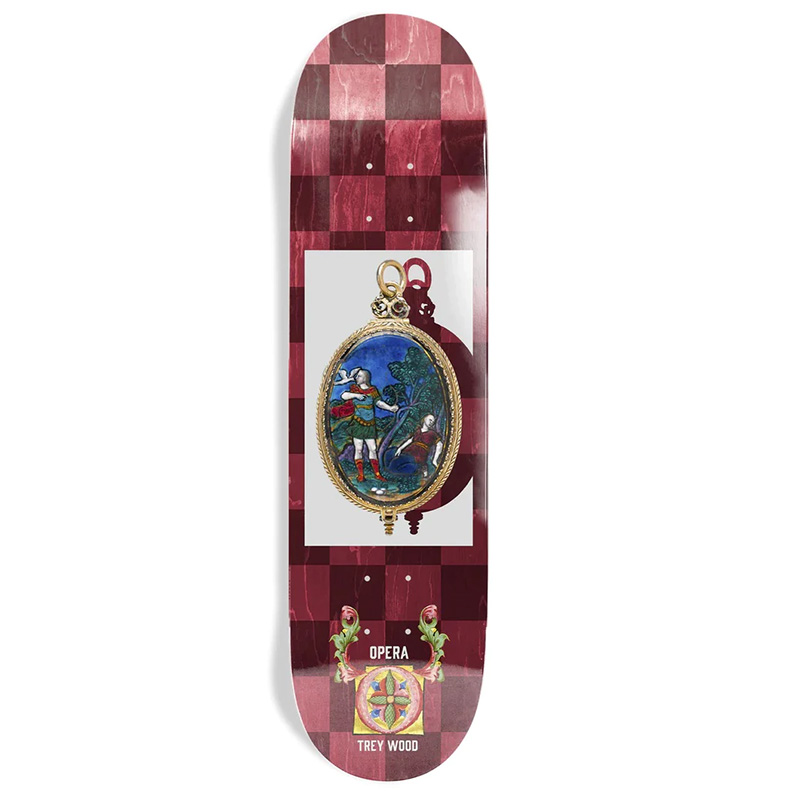 Opera Trey Wood Pendant Skateboard Deck 8.25 Opera Trey Wood Pendant Skateboard Deck 8.25