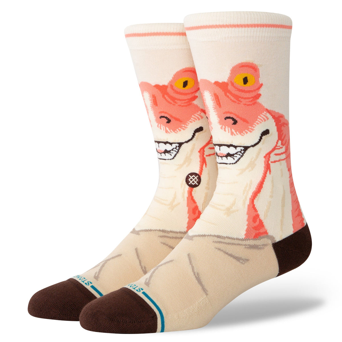 Stance Jar Jar Crew Socks Vintage White