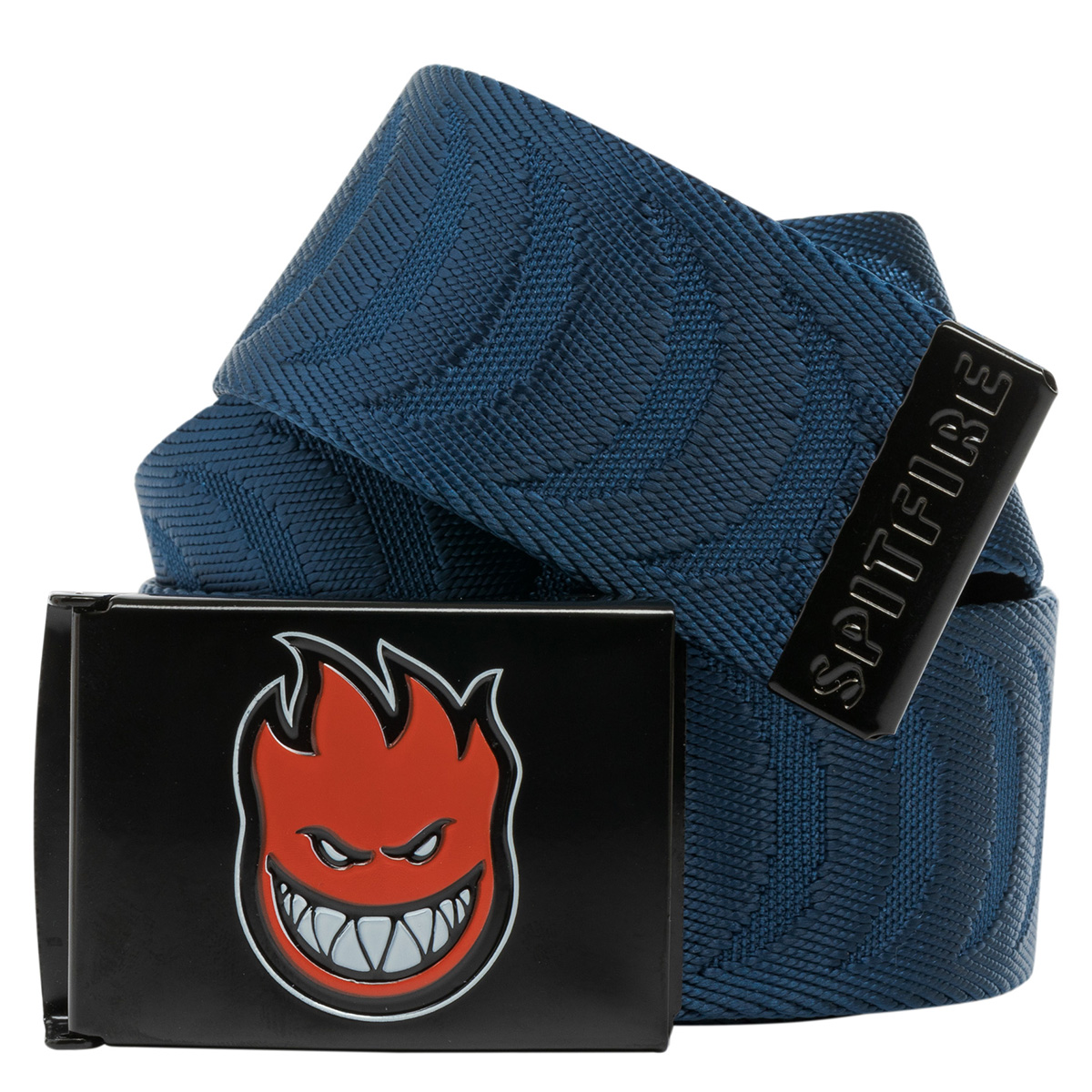 Spitfire Bighead Crescent Jacquard Web Belt Navy/Black/Red Spitfire Bighead Crescent Jacquard Web Belt Navy/Black/Red