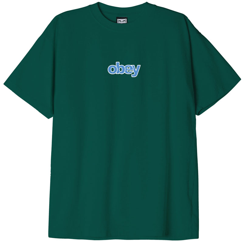 Obey Stack T-Shirt Adventure Green Obey Stack T-Shirt Adventure Green