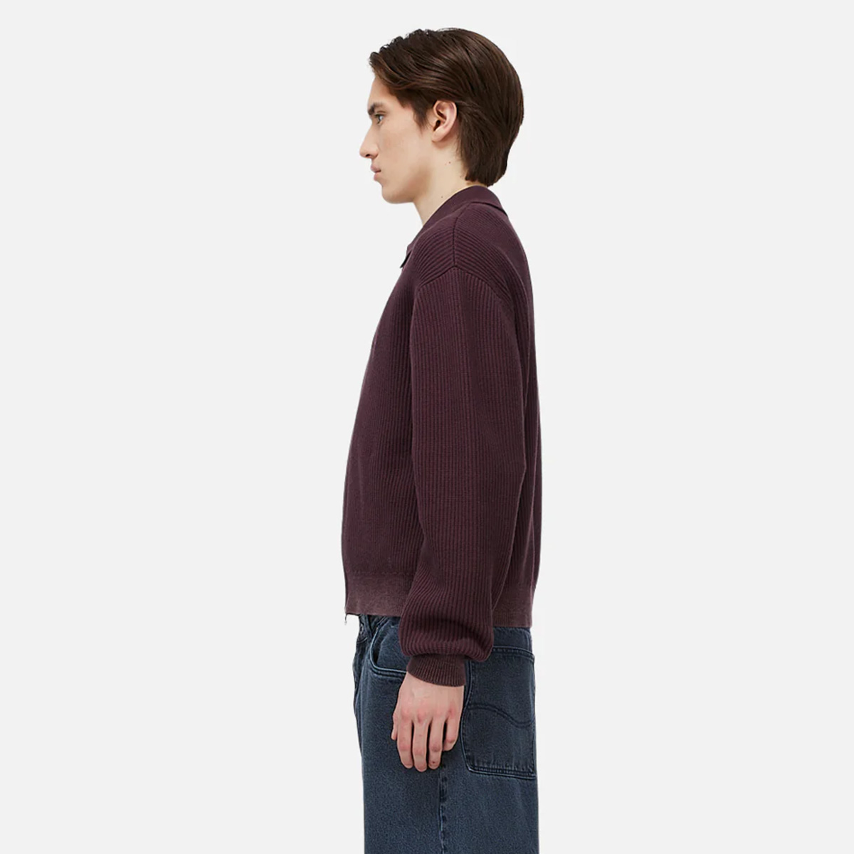 Dime Double Zip Knit Wine