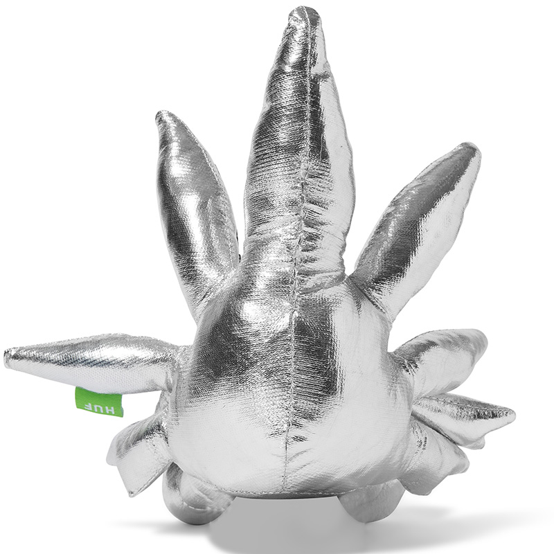 HUF X Green Buddy 2035Greenbuddy Metallic Plush Doll Silver HUF X Green Buddy 2035Greenbuddy Metallic Plush Doll Silver