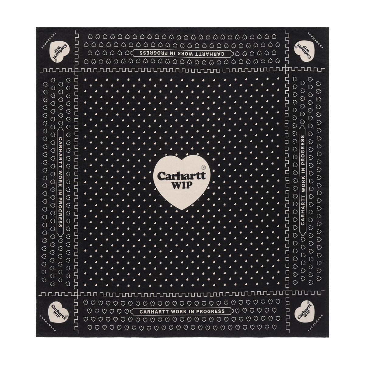 Carhartt WIP Heart Bandana Print Black Carhartt WIP Heart Bandana Print Black