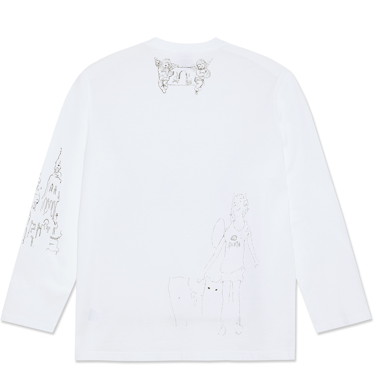 Polar Reve Steve Longsleeve T-shirt White Polar Reve Steve Longsleeve T-shirt White
