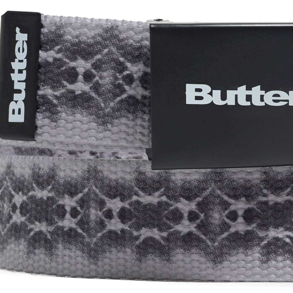 Butter Goods Logo Woven Belt Grey