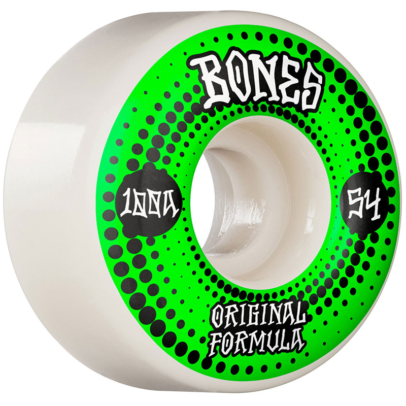 Bones 100's Originals V4 Wide Wheels 100a White 54mm