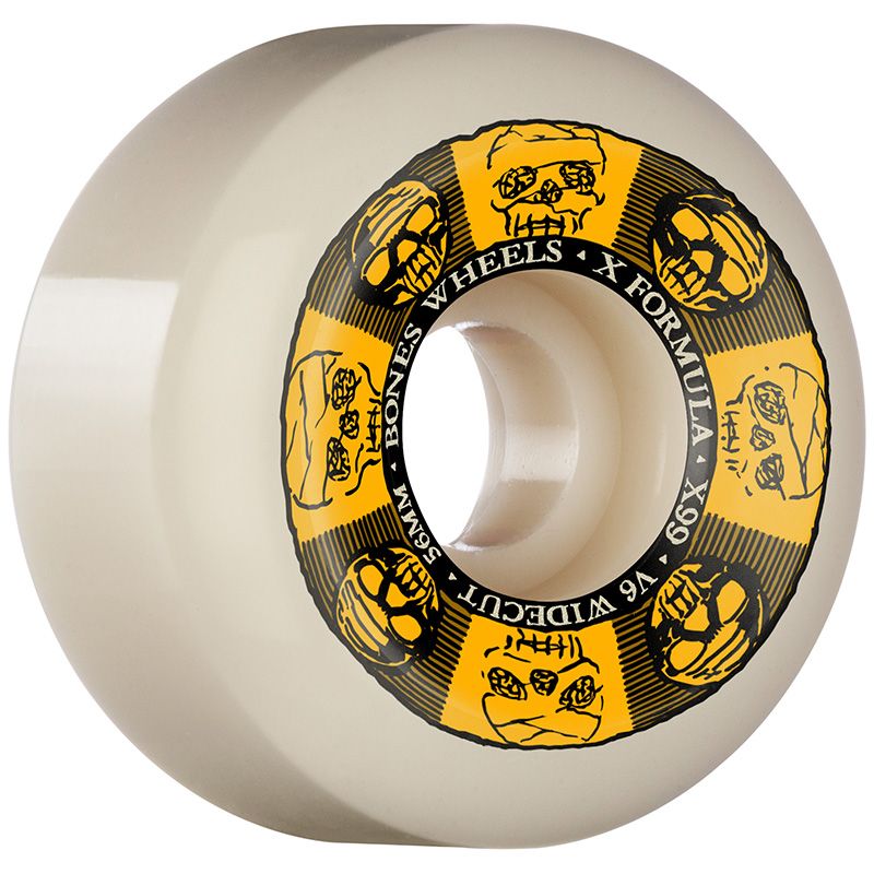 Bones X Formula Black & Gold V6 Wide Cut Wheels 99A 56mm