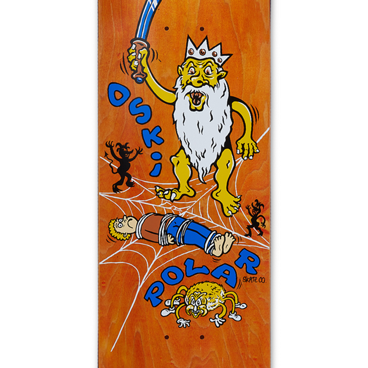 Polar Oskar Rozenberg Spider King Skateboard Deck Assorted Woodstain 8.0