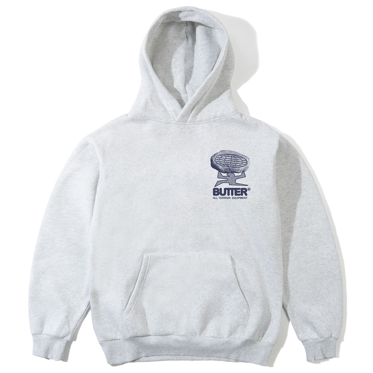 Butter Goods Terrain Pullover Hooded Sweater Ash Butter Goods Terrain Pullover Hooded Sweater Ash