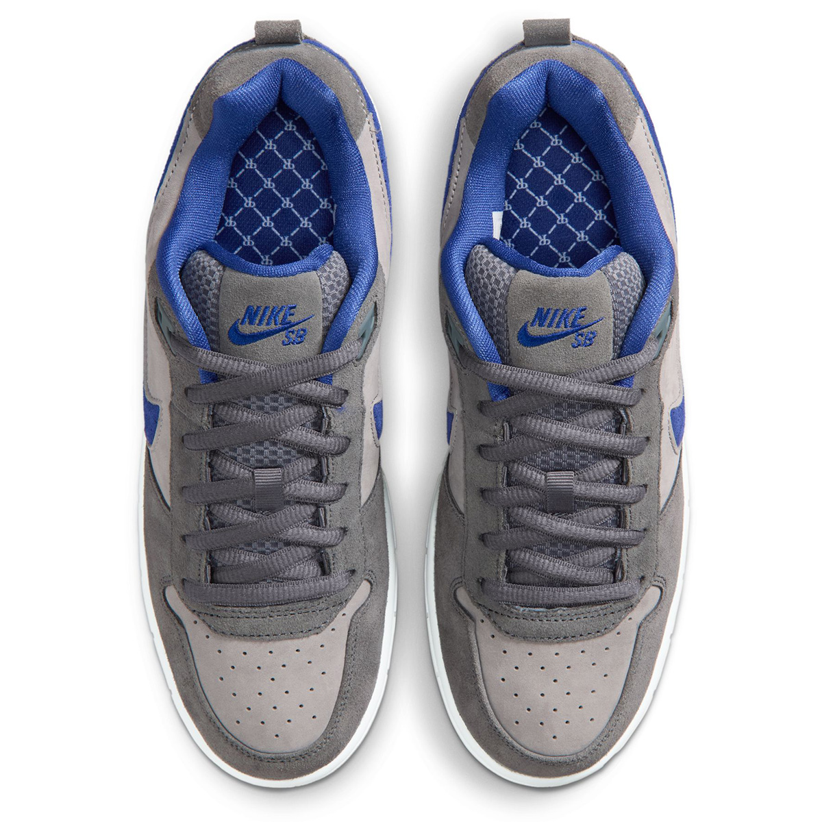 Nike SB Paul Rodriguez Zoom Air Low Dg Flint Grey/Deep Royal Blue-Flint Grey-Med Grey-White