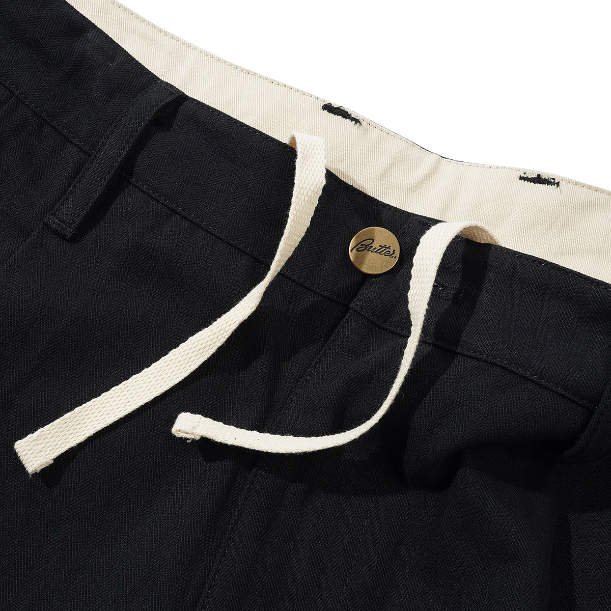 Butter Goods Pleated Trousers Black Butter Goods Pleated Trousers Black