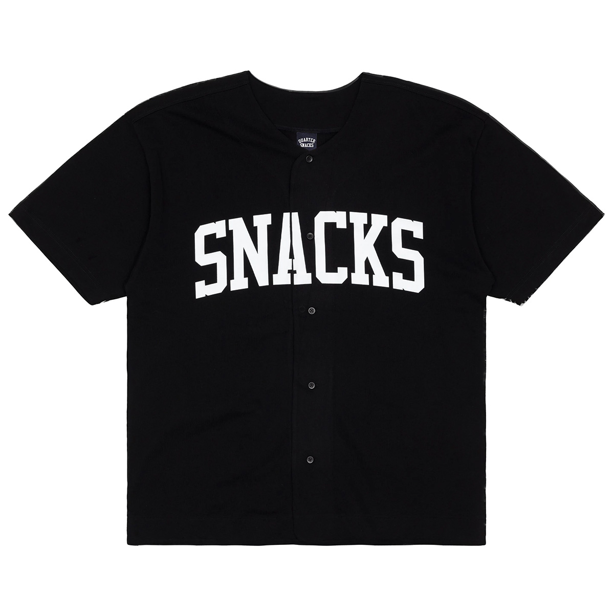 Quartersnacks Cotton Baseball Jersey Black