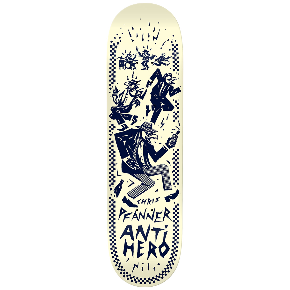 Anti Hero Pfanner Ruder Bwoys Skateboard Deck 8.25 Anti Hero Pfanner Ruder Bwoys Skateboard Deck 8.25