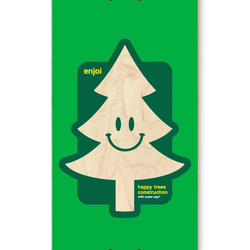Enjoi Happy Tree Super Sap R7 Skateboard Deck Green 8.25