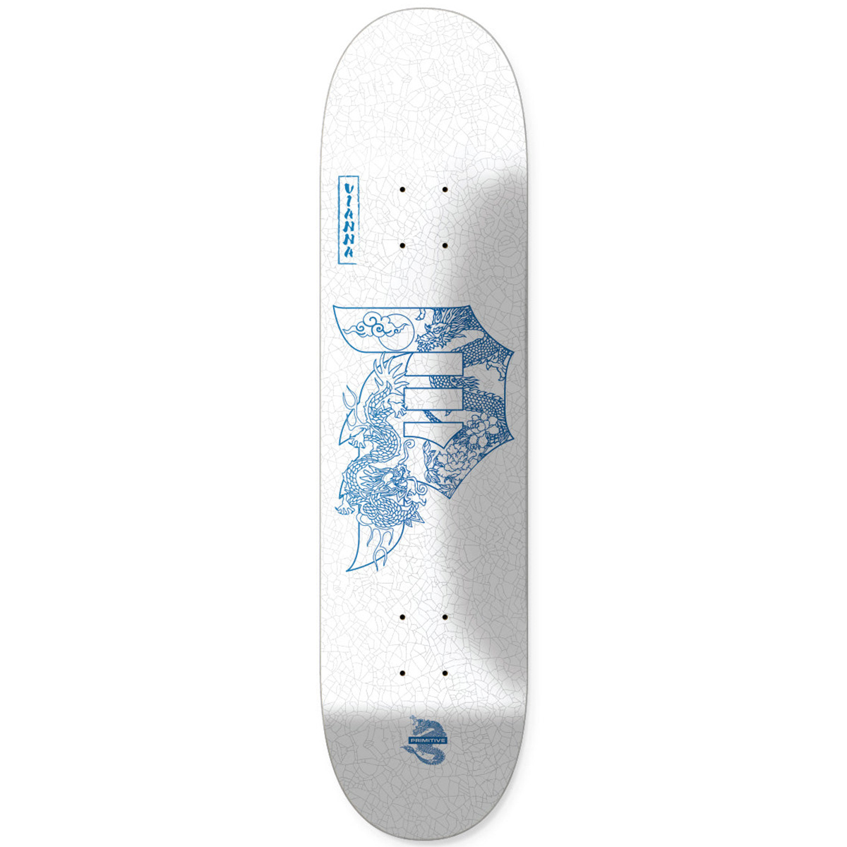 Primitive Giovanni Vianna Ceramic Skateboard Deck White 8.5