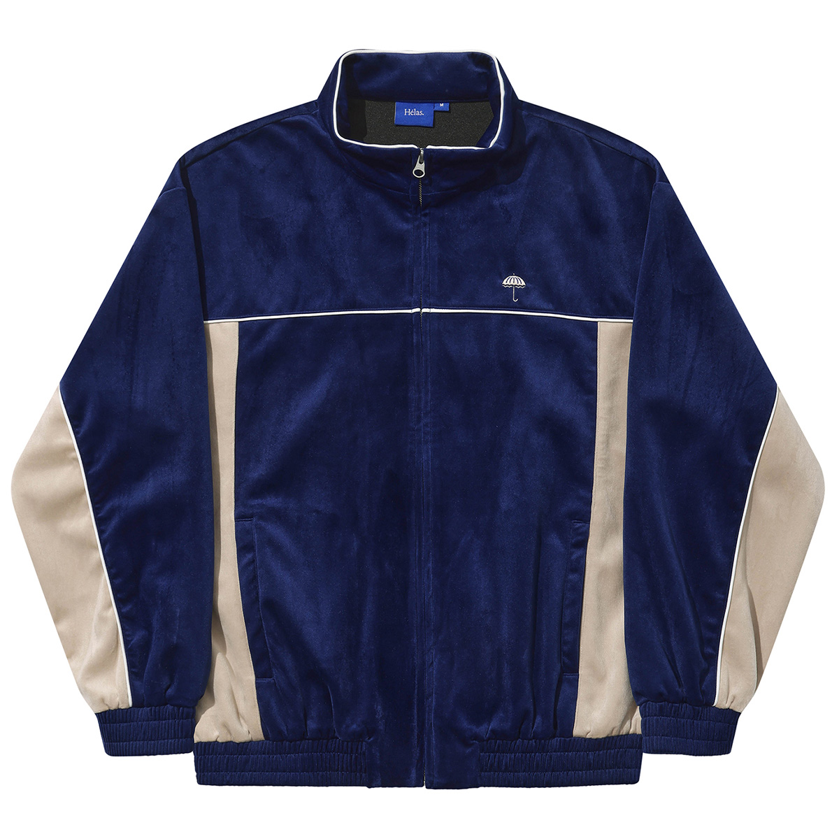 Helas Donny Tracksuit Jacket Navy/Beige