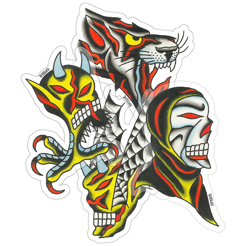 Deathwish Seven Trumpets Sticker Assorted