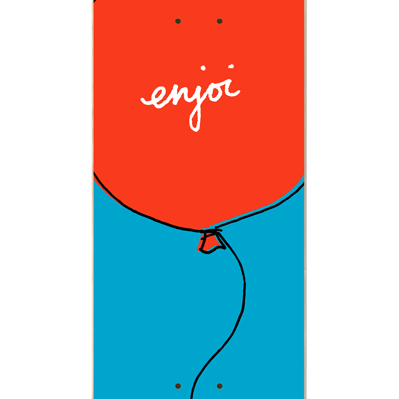 Enjoi Float HYB Skateboard Deck Red 8.0 Enjoi Float HYB Skateboard Deck Red 8.0