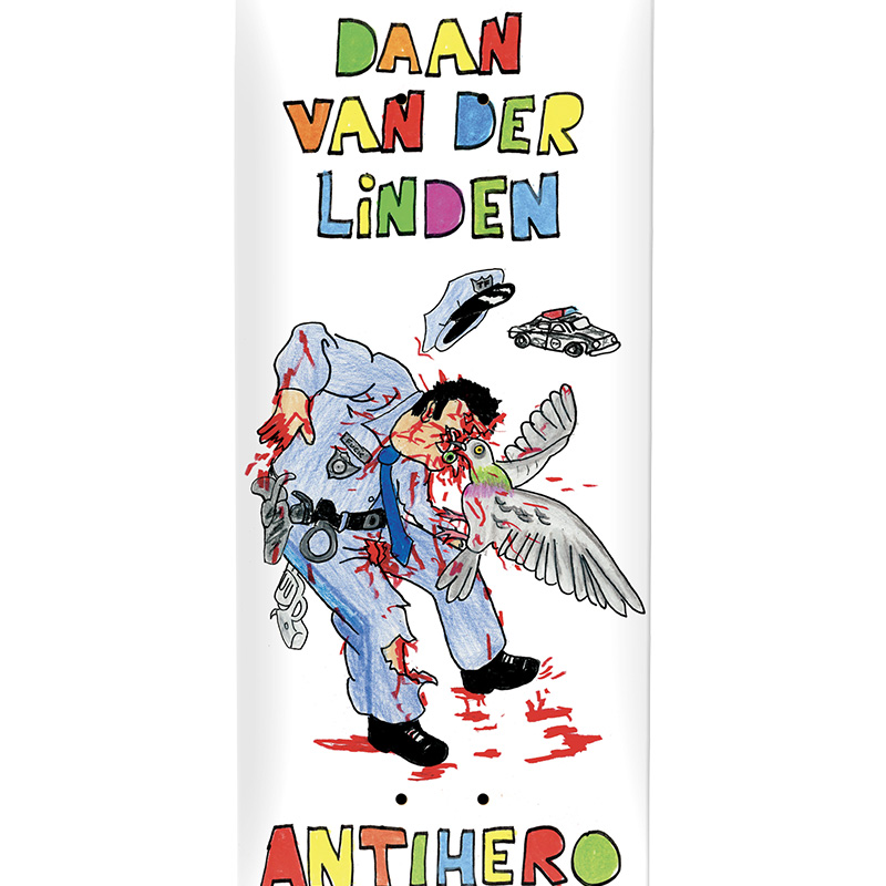 Anti Hero Daan Pigeon Vision Skateboard Deck White 8.38 Anti Hero Daan Pigeon Vision Skateboard Deck White 8.38