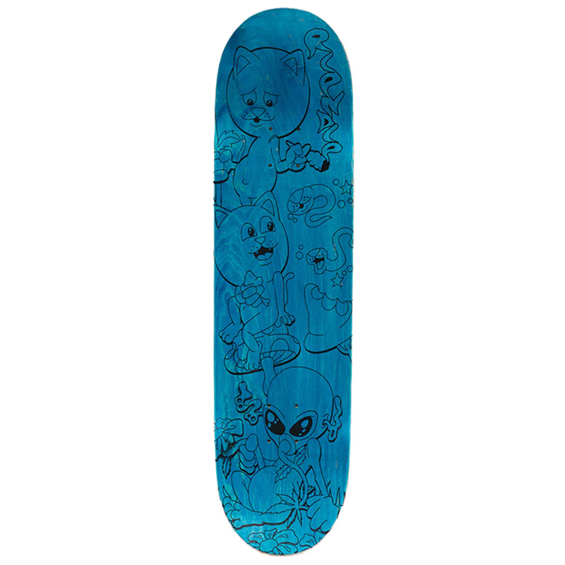 RIPNDIP Friday Jr Skateboard Deck Green 8.0 RIPNDIP Friday Jr Skateboard Deck Green 8.0